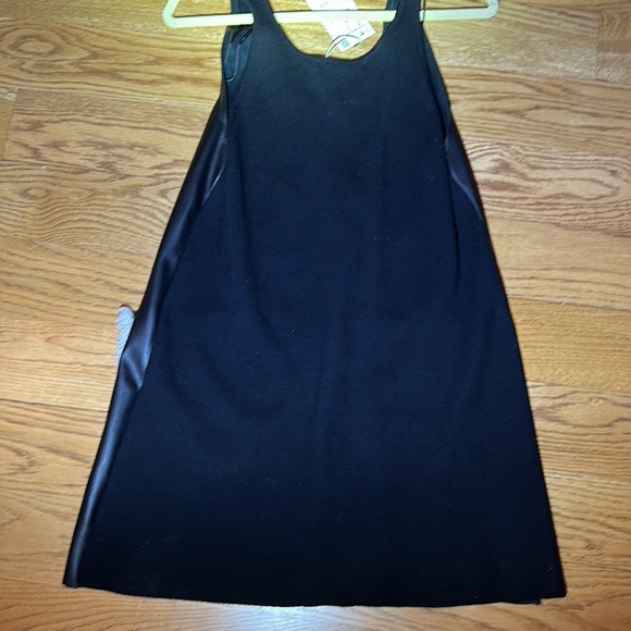 NWT. Woman’s Zara faux leather dress with black Denim front pockets. Size S. - Picture 7 of 7